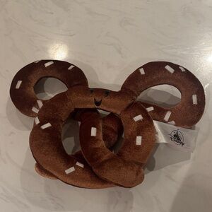 Disney Brown Pretzel Plush Toy 10.5 Inch